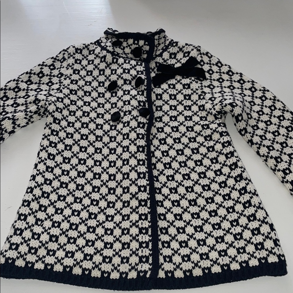 Camilla sweater coat velvet girls size 6